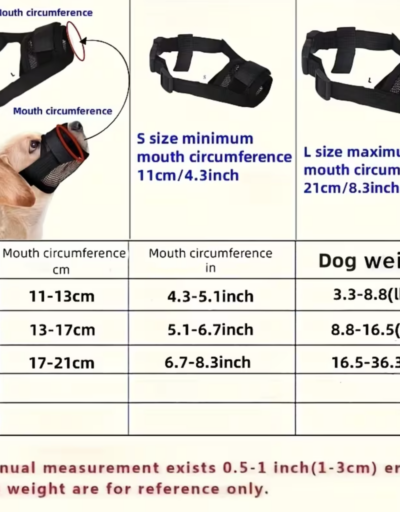 Temu Soft Fit Muzzle - Black M