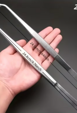 Temu Stainless Steel Feeding Tongs - Straight 9.76in - 1pc