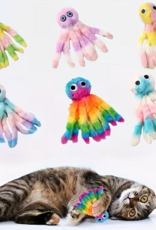 Temu Plush Octopus Cat Toy - Assorted Colours 1pc.