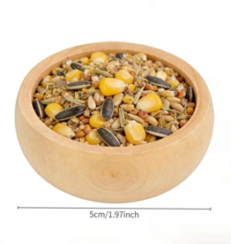 Temu Hamster Wooden Food Bowl 1pc.