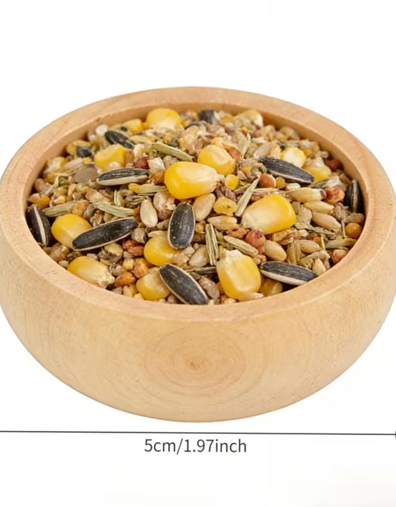 Temu Hamster Wooden Food Bowl 1pc.