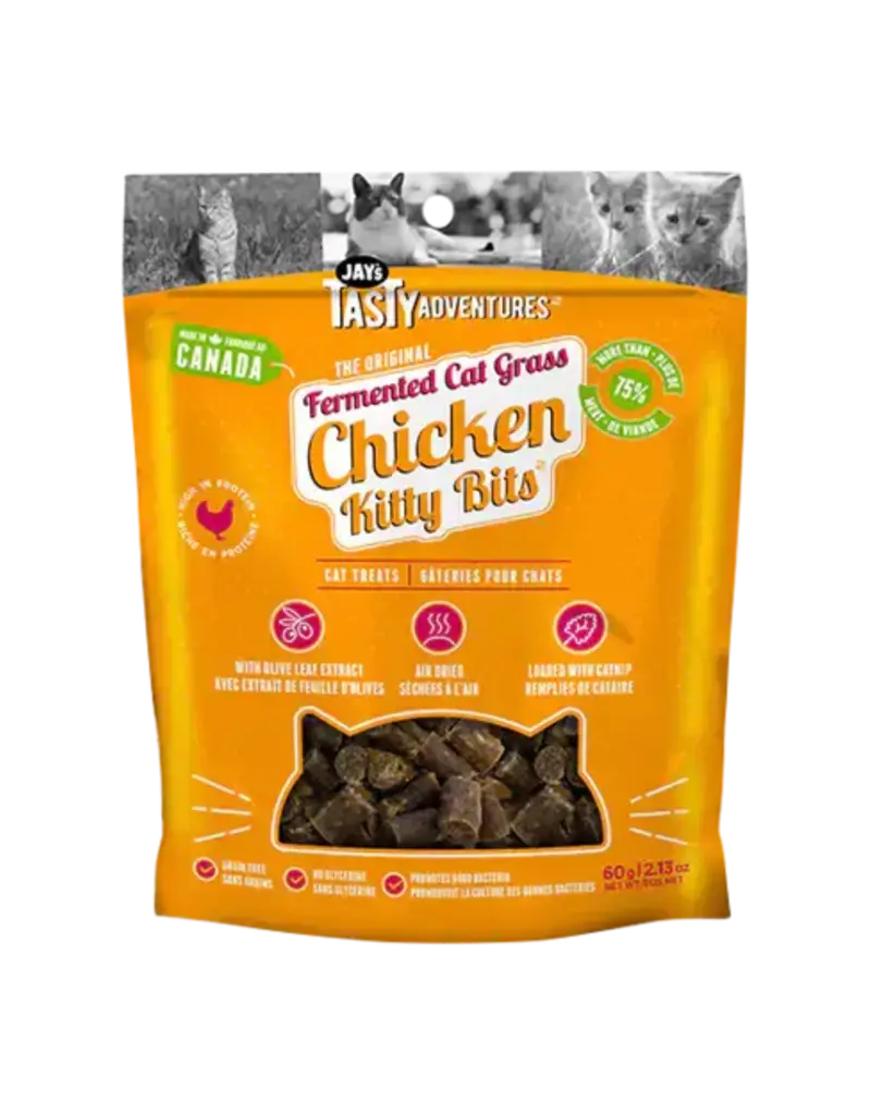 Jay's Jay's Tasty Adventures Fermented Cat Grass Chicken Cat Treats 60g