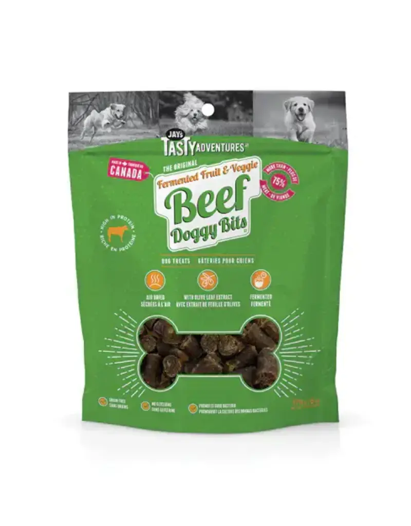 Jay's Jays Tasty Adventures Fermented Fruit & Veggie Beef Dog Treats 170g