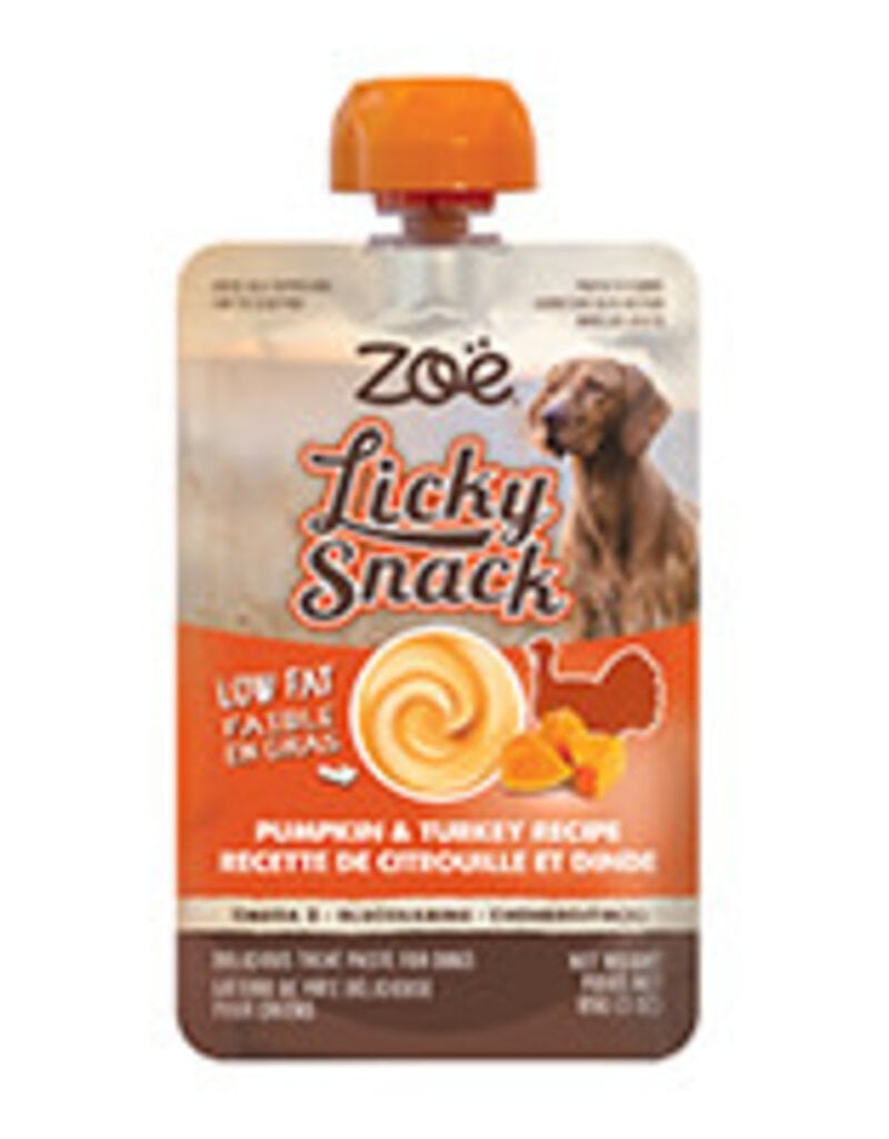 zoe Zoe Licky Snack - Pumpkin & Turkey Recipe - 85g (3oz) Pouch