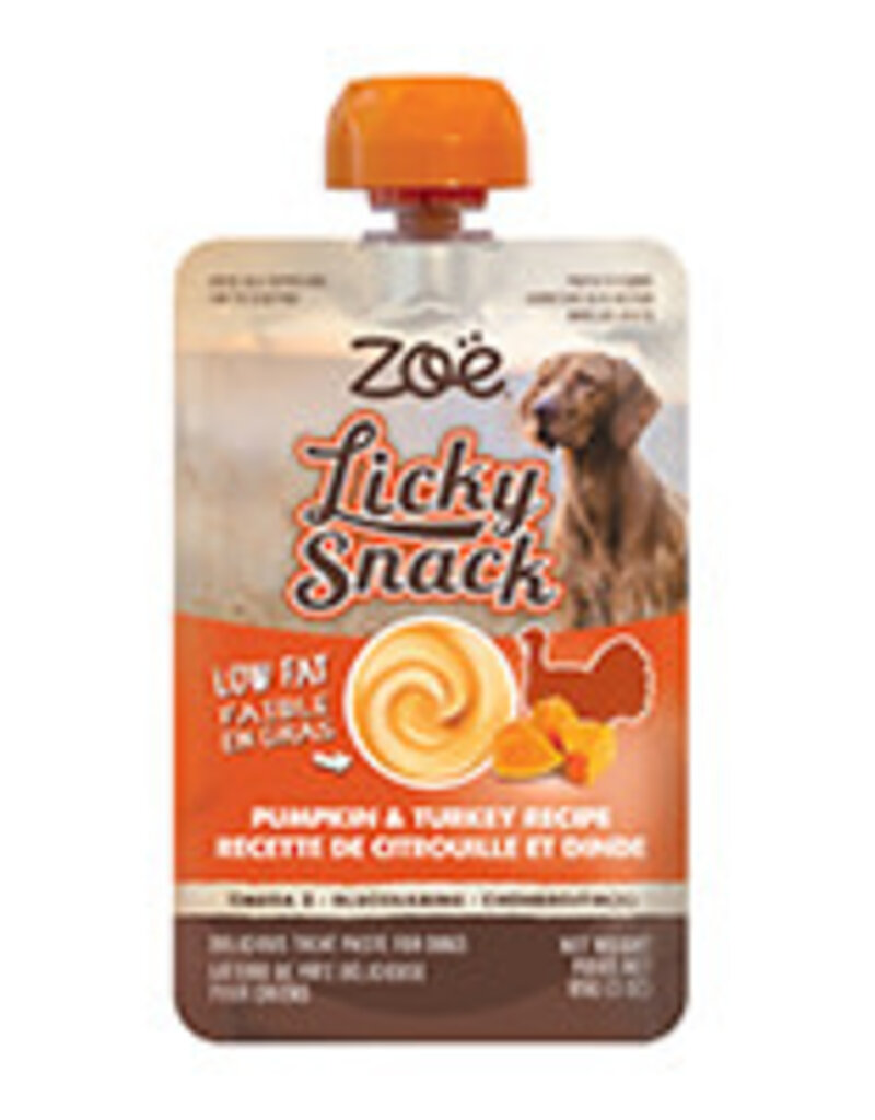 zoe Zoe Licky Snack - Pumpkin & Turkey Recipe - 85g (3oz) Pouch
