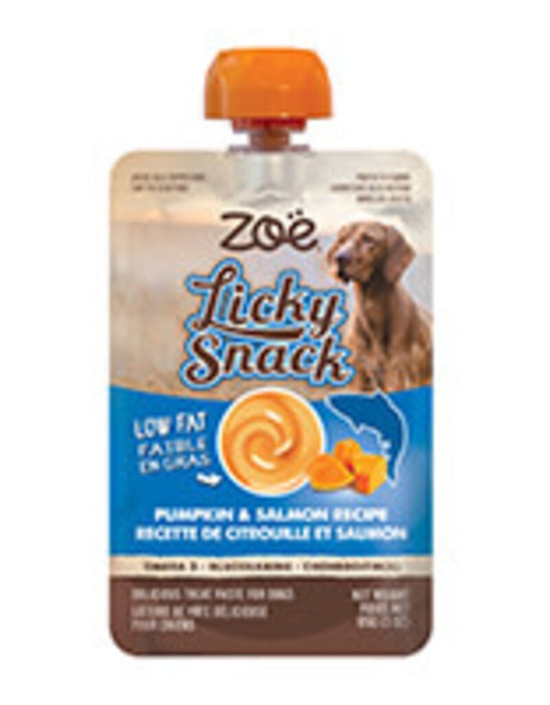zoe Zoe Licky Snack - Pumpkin & Salmon Recipe - 85g (3oz) Pouch