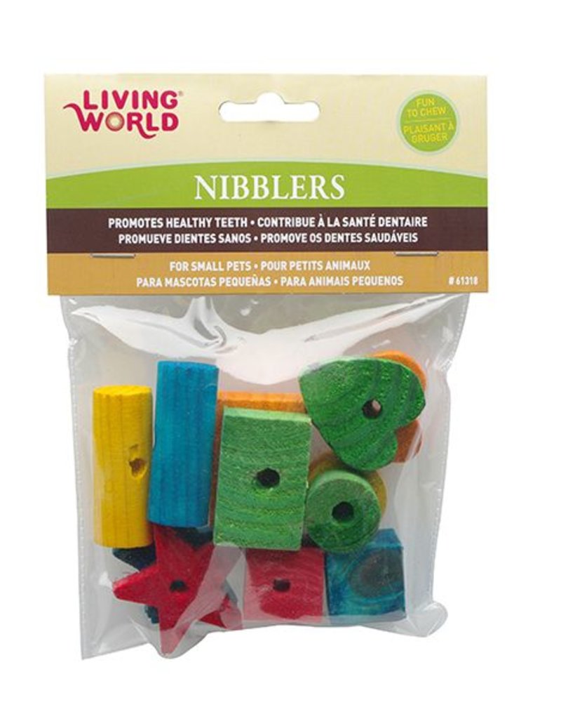 Living World Nibblers Wood Chews - Shapes Mix