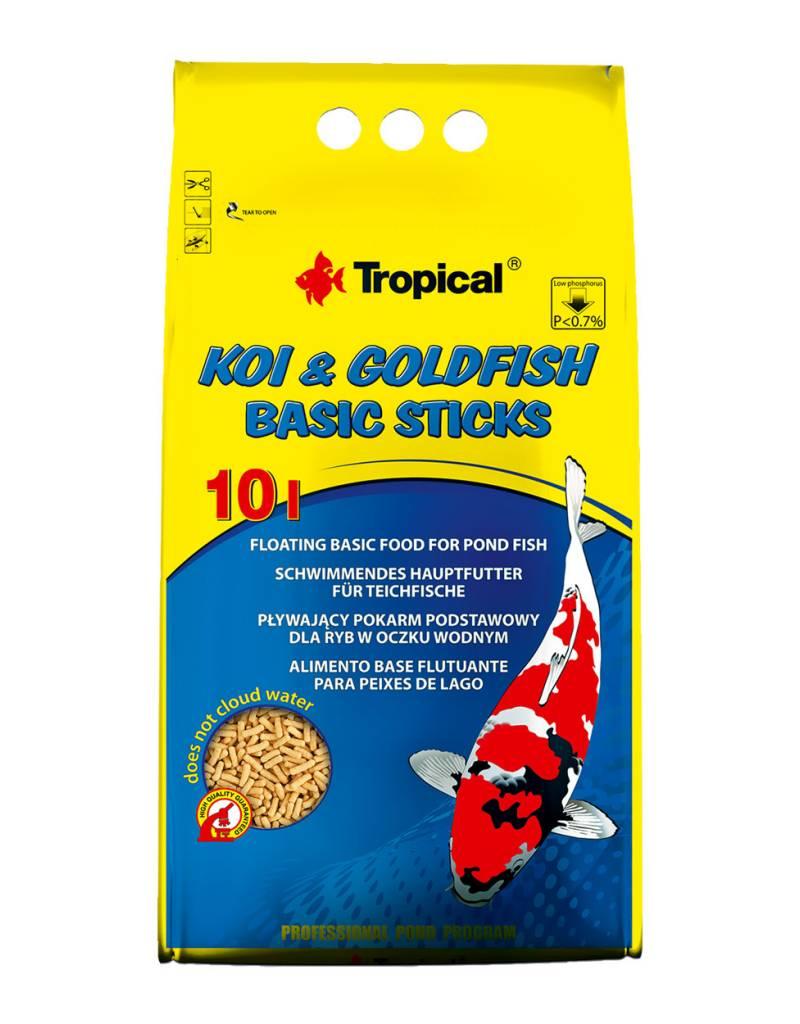 Tropical Tropical Koi & Goldfish Basic Sticks Bag 10L