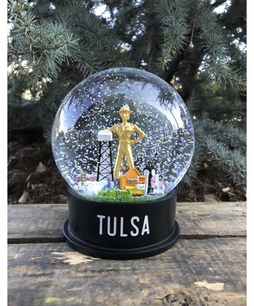 Ida Red Midtown Tulsa Snow Globe