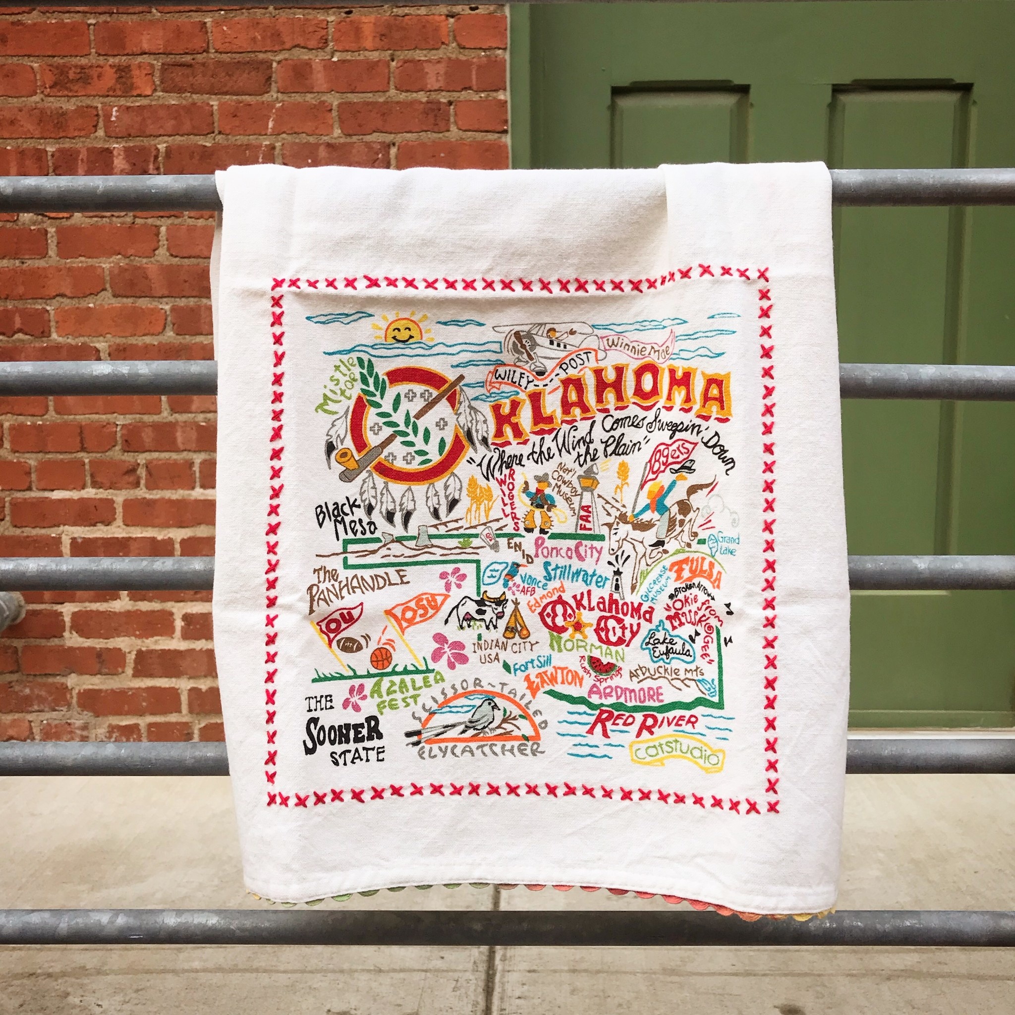 CatStudio Oklahoma Dish Towel