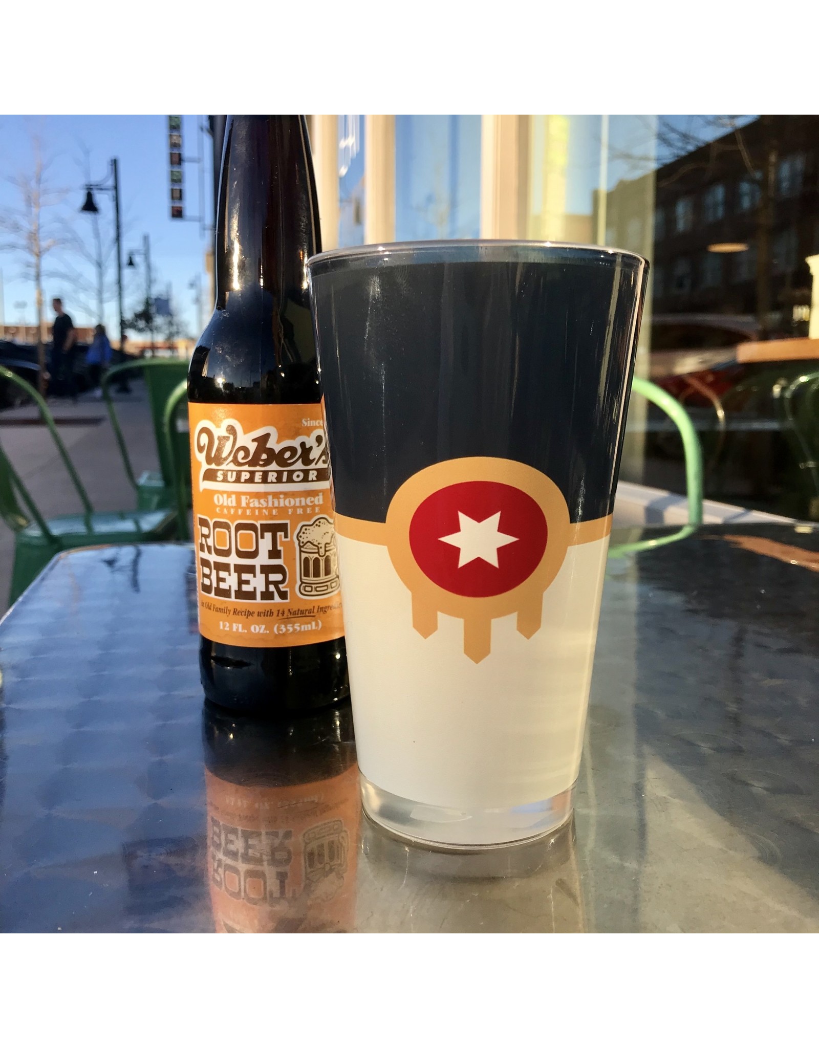 Tulsa Flag Pint Glass Ida Red General Store