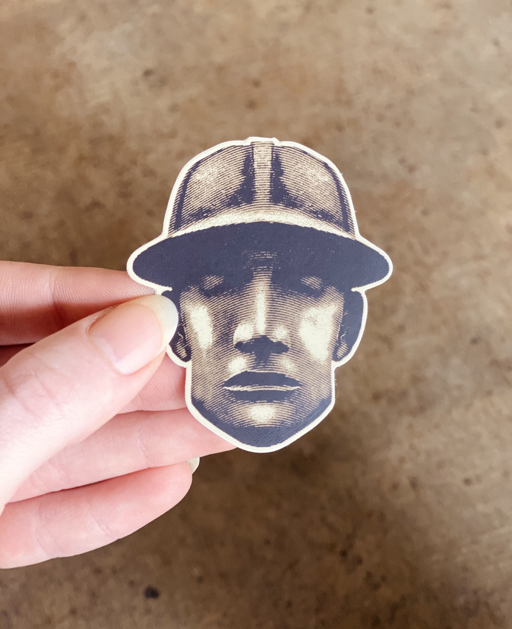 Ida Red Driller Head Matte Sticker