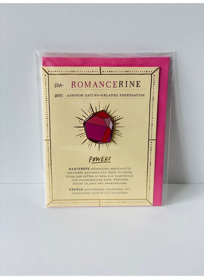 Gem Card and Enamel Pin Set- Romancerine
