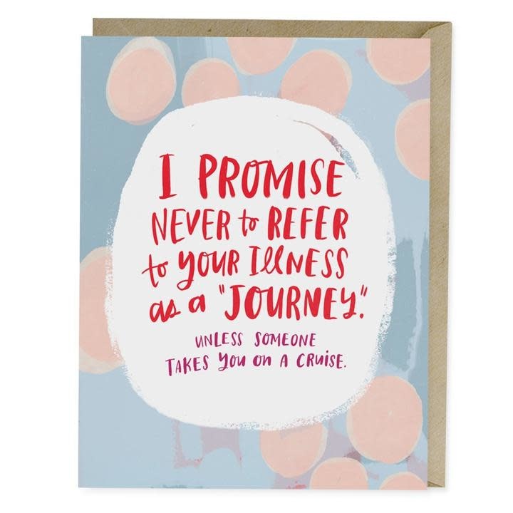 Emily McDowell Studio Illness Is Not a Journey Get Well Card