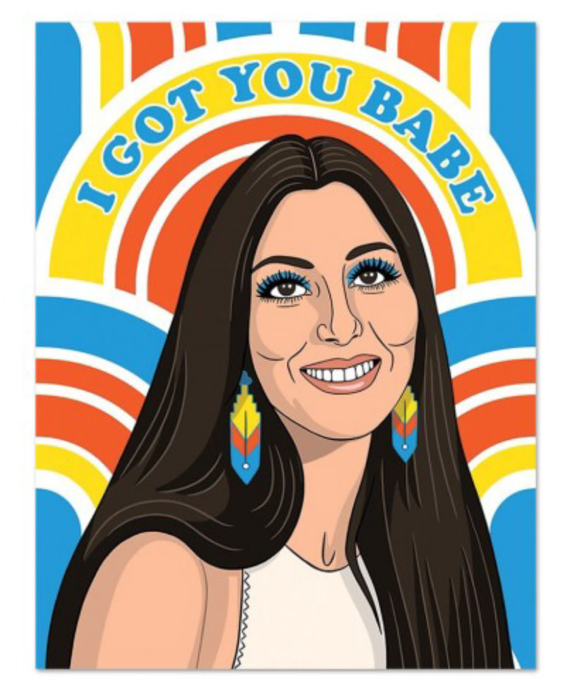The Found Cher I Got You Babe Card