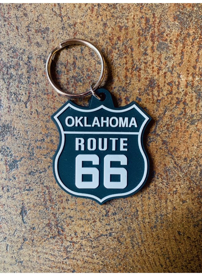 Oklahoma Route 66 Keychain