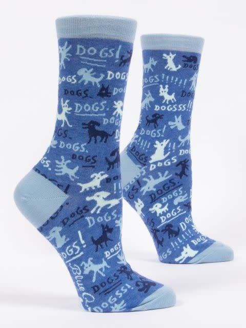 Blue Q Dogs! Women's Crew Socks
