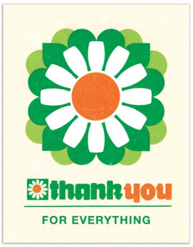 The Found Mod Daisy Thank You Card