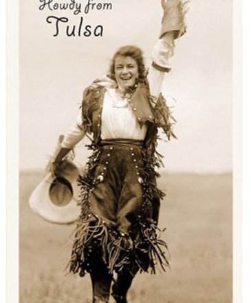 Found Image Press Howdy From Tulsa Postcard