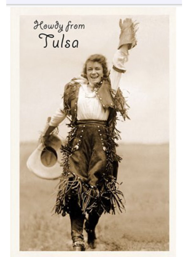 Howdy From Tulsa Postcard