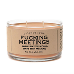Whiskey River Soap Company Fucking Meetings Candle