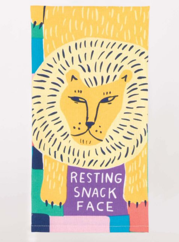 Blue Q Resting Snack Face Dish Towel