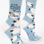 Blue Q In Loving Memory of Sleep Women's Crew Socks