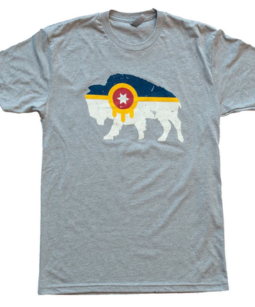 Mythic Press Bison Flag Tshirt