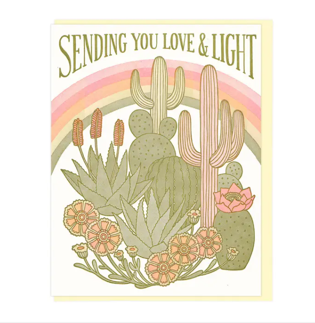 Lucky Horse Press Sending You Love And Light Card