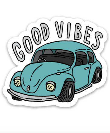 Big Moods Good Vibes Car Sticker