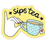 Big Moods Sips Tea Sticker