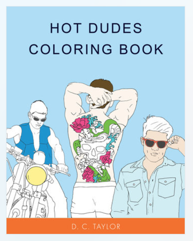 Random House Hot Dudes Coloring Book