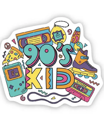 Big Moods 90s Kid Sticker