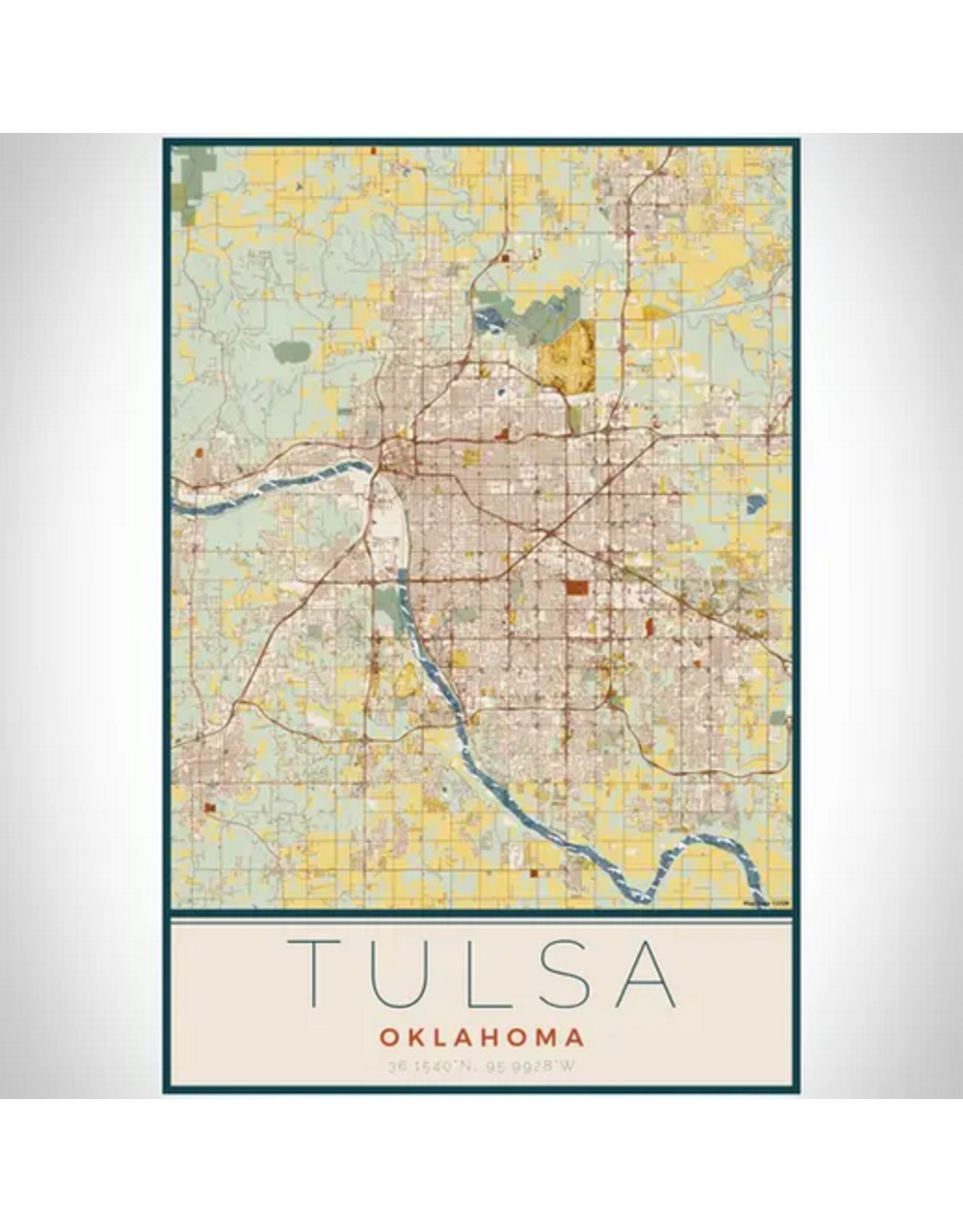 Tulsa Map Print - Ida Red General Store