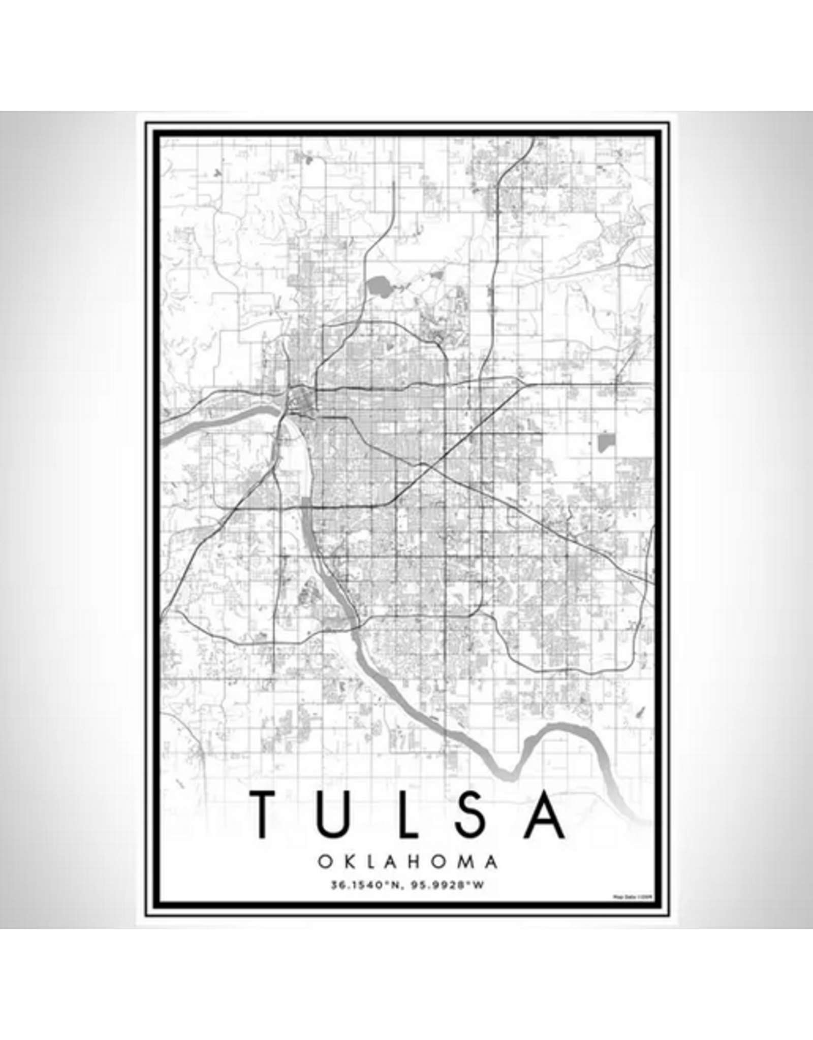 Tulsa Map Print - Ida Red General Store