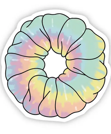 Big Moods Tie Dye Scrunchie Sticker