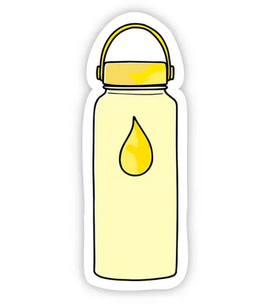 Big Moods Yellow Water Bottle Sticker