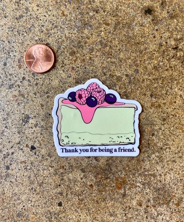 What's His Name Cheesecake Friend Sticker