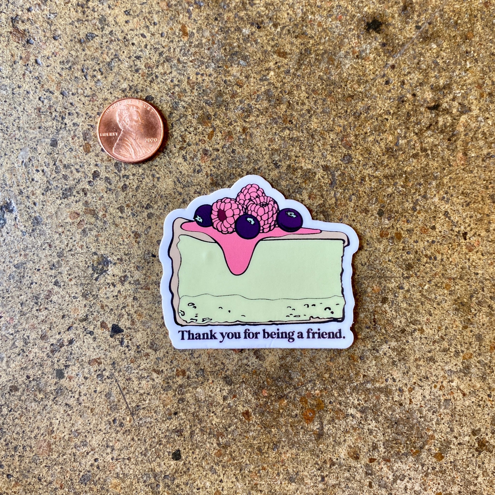 What's His Name Cheesecake Friend Sticker