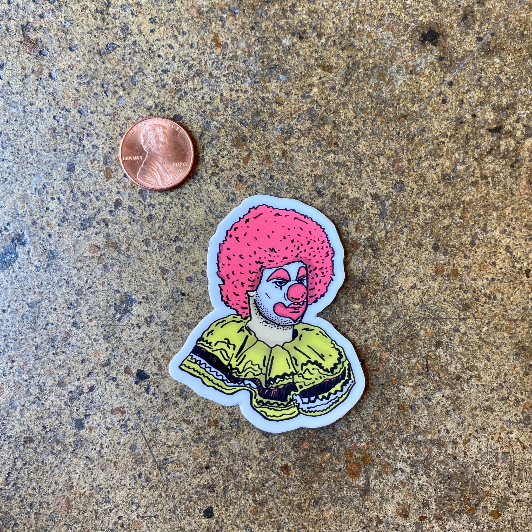 What's His Name Bob The Clown Sticker