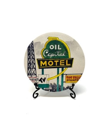 Tulsa In Ink Oil Capital Motel Coaster