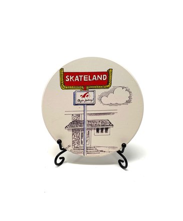 Tulsa In Ink Skateland Coaster