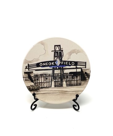 Tulsa In Ink One OK Field Coaster