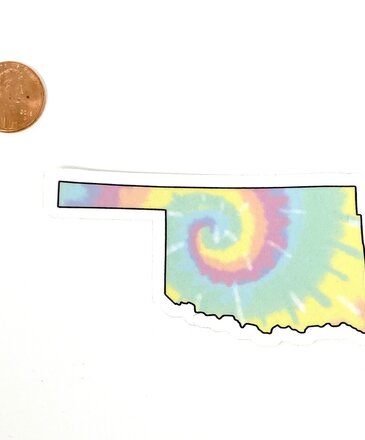 Big Moods Oklahoma Tie Dye Sticker