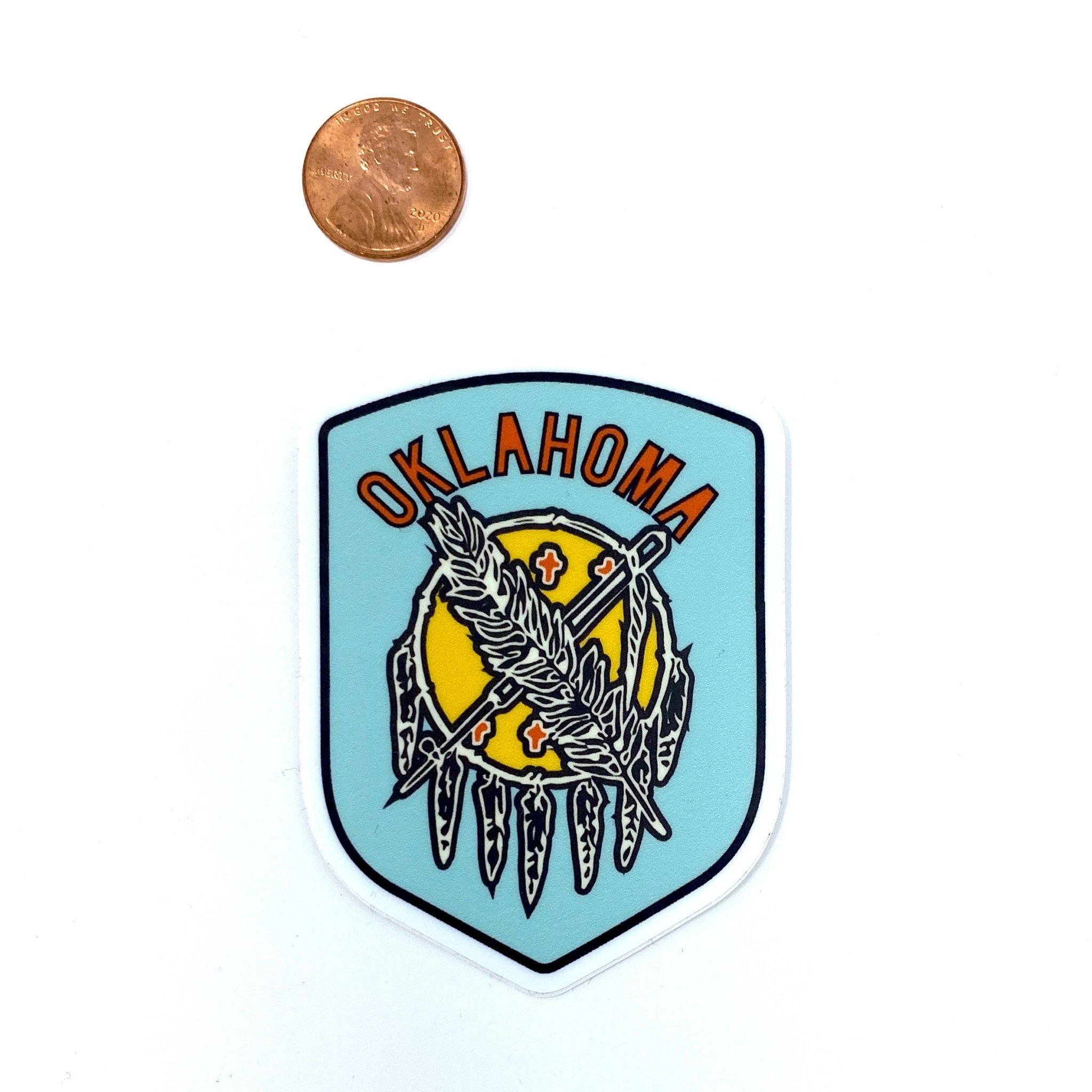 Livy Lu Oklahoma Shield Badge Sticker