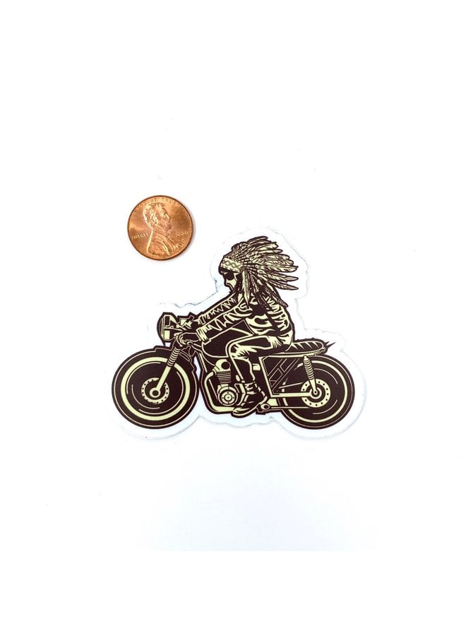 Native Motorcycle Sticker