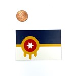 Ida Red Tulsa Flag Sticker Small