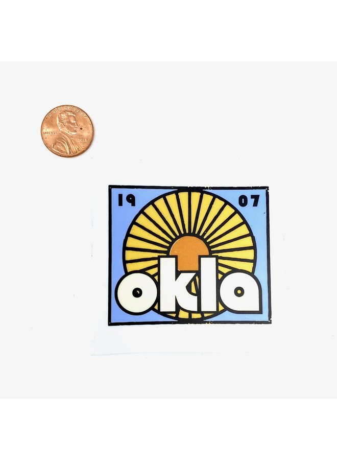 OKLA Sun Sticker