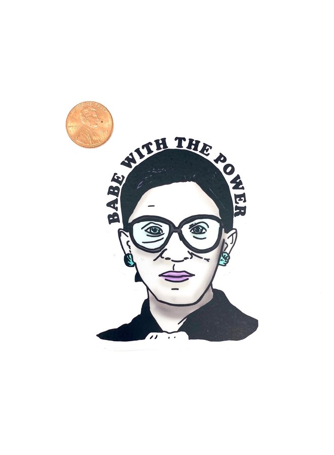RBG Babe With Power Color Sticker