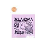 Ida Red Oklahoma Unique-Horn Sticker